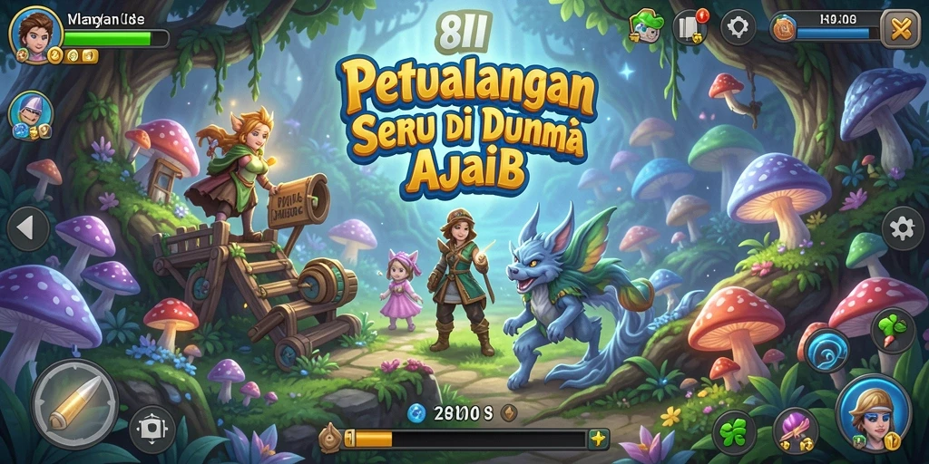 Screenshot utama 8II menampilkan karakter dalam aksi petualangan yang mendebarkan.