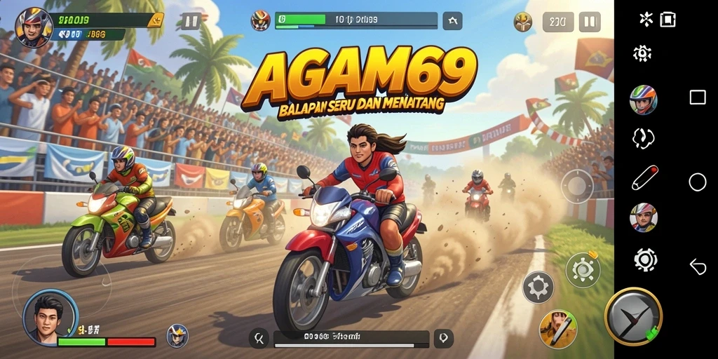 Tampilan aksi balapan mendebarkan di AGAM69.