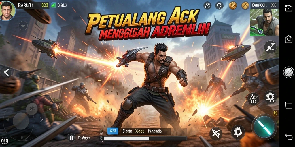 Tampilan screenshot BARU01 menampilkan aksi seru dan grafis memukau.