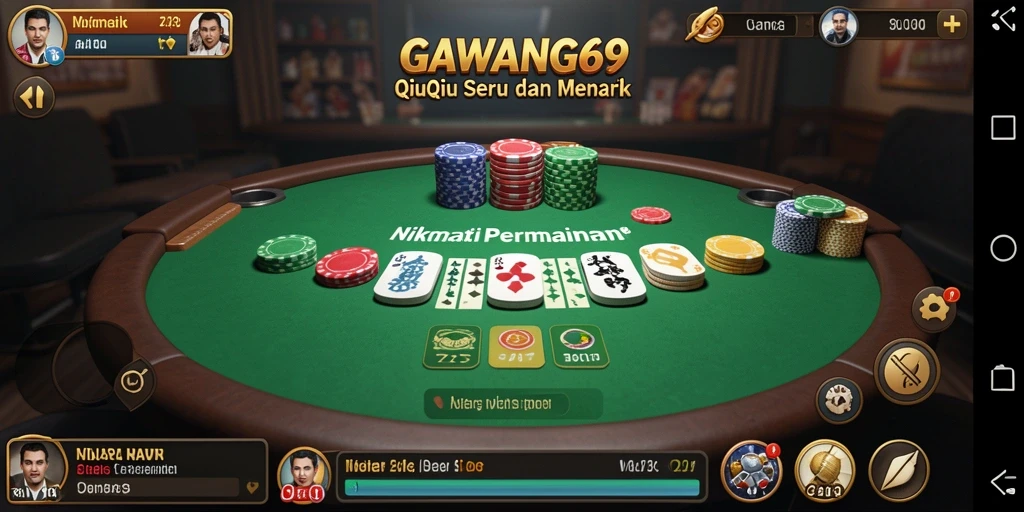 Tampilan gameplay seru GAWANG69 dalam permainan QiuQiu.