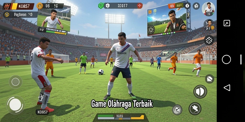 Tampak menarik dari gameplay olahraga yang seru dan penuh aksi.