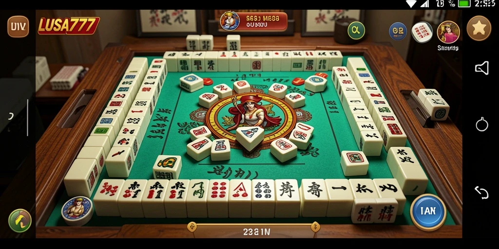 Tampilan gameplay Mahjong menarik dan penuh tantangan.