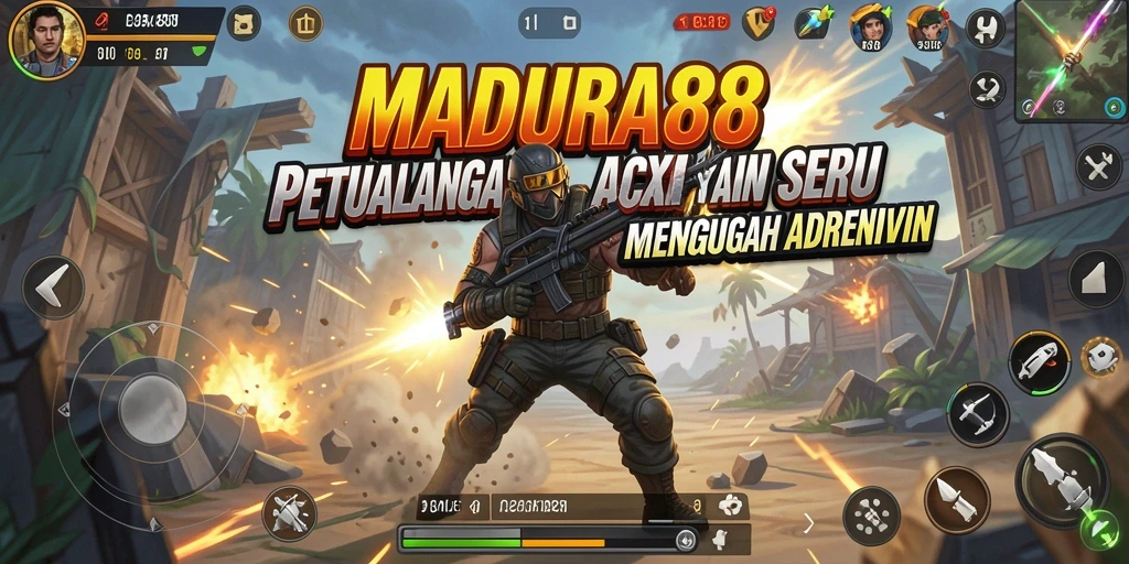 Tampilan gameplay seru dalam MADURA88 penuh aksi.