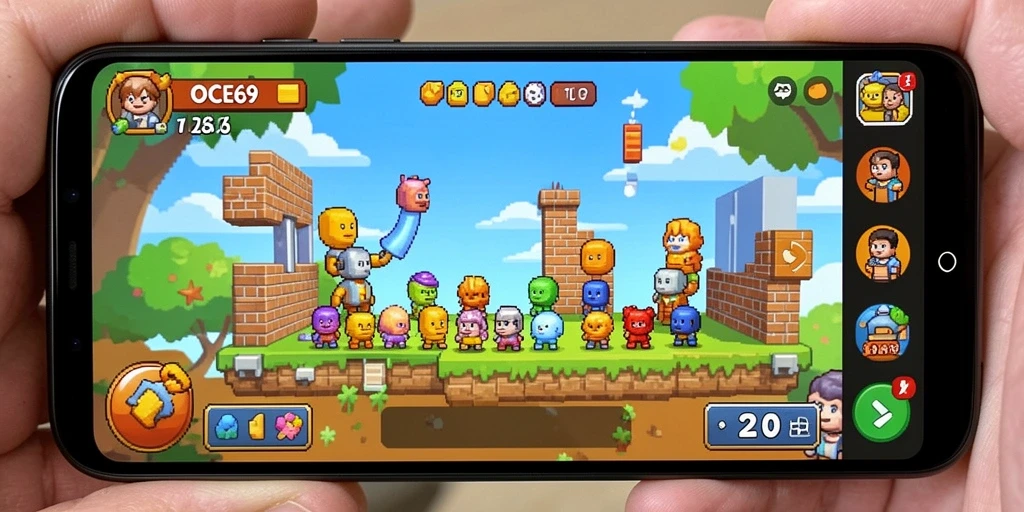 Screenshot utama OCE69 menampilkan gameplay Puzzle yang mengasyikkan.