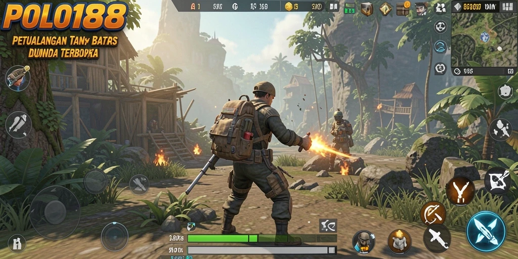 Tampilan gameplay Open World yang mendebarkan dan penuh aksi.