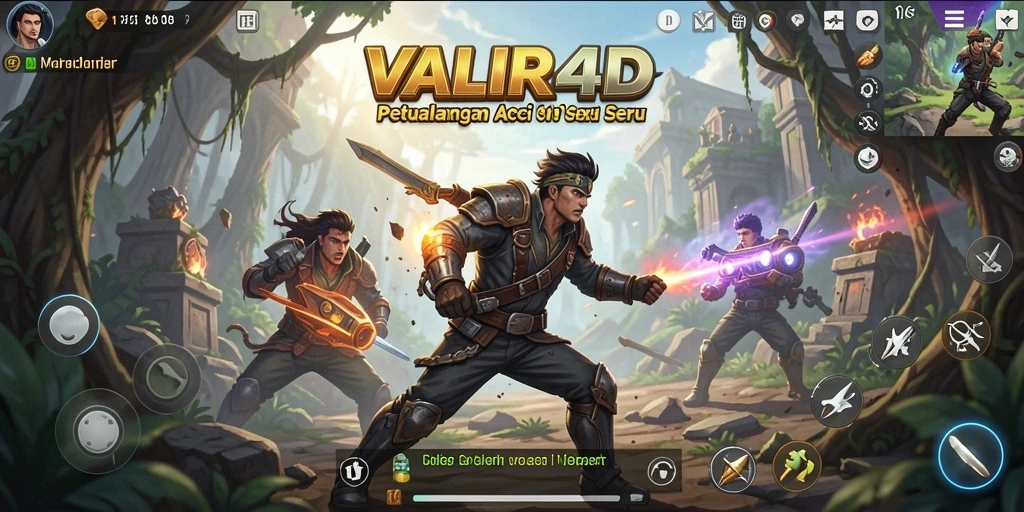 Gameplay VALIR4D yang penuh aksi dan intens.