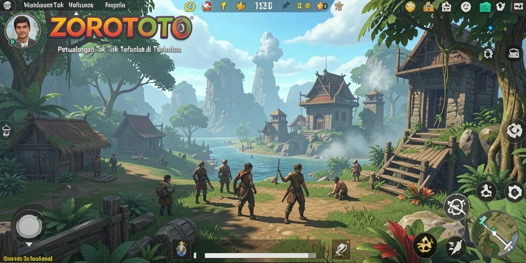 Tampilan gameplay Open World yang menakjubkan di ZOROTOTO.